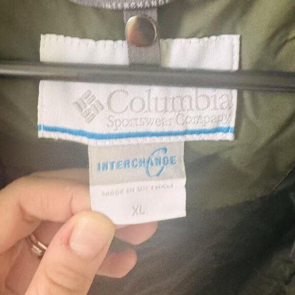 Columbia Men's Eager Air Interchange Jacket Surplus Green, XL - Picture 7 of 13